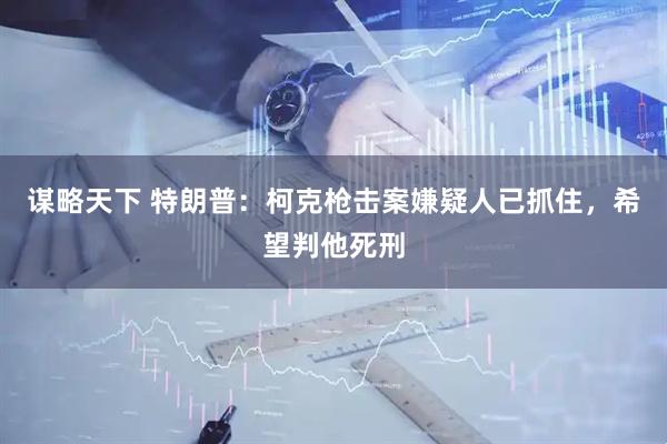 谋略天下 特朗普：柯克枪击案嫌疑人已抓住，希望判他死刑