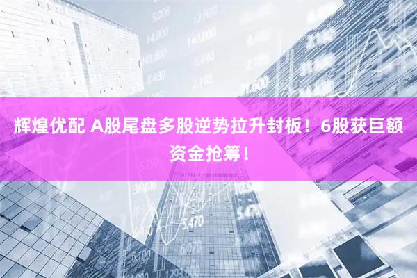 辉煌优配 A股尾盘多股逆势拉升封板！6股获巨额资金抢筹！