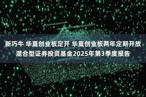 新巧牛 华夏创业板定开 华夏创业板两年定期开放混合型证券投资基金2025年第3季度报告